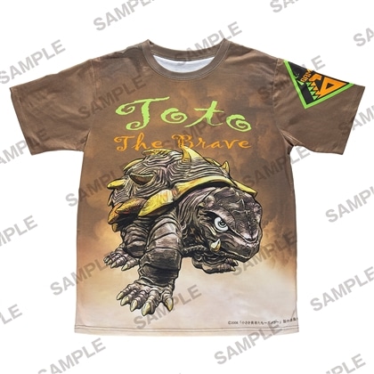 ガメラ60th記念フルグラTシャツ　トト＆アヴァンガメラ