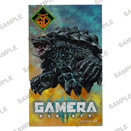 ガメラ60th記念大首絵ステッカー　GAMERA -Rebirth-