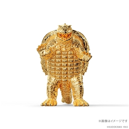 「ガメラ」（1965）フィギュア シルバーモデル（イエローゴールドコーティング）