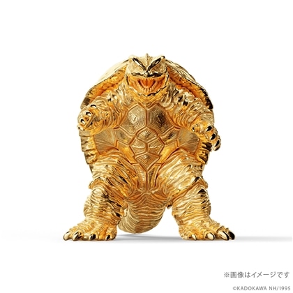 「ガメラ」（1995）フィギュア シルバーモデル（イエローゴールドコーティング）