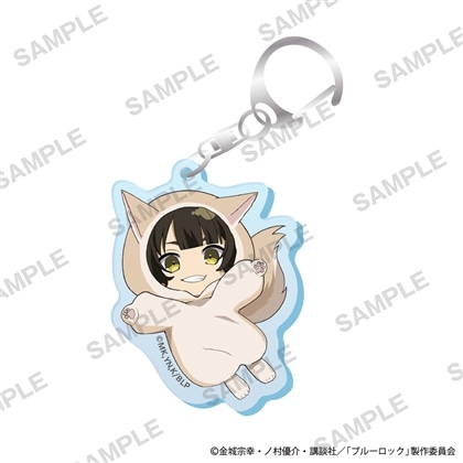TVアニメ「ブルーロック」ミニキャラアクリルキーホルダー 着ぐるみ猫 Ver. 蜂楽 廻