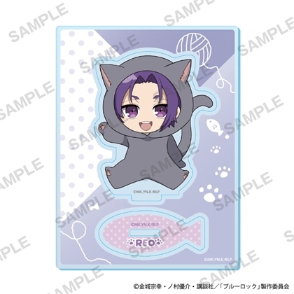 TVアニメ「ブルーロック」ミニキャラアクリルスタンド 着ぐるみ猫 Ver. 御影 玲王