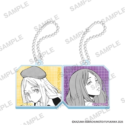コミック「とある科学の超電磁砲」　アクリルペアキーホルダー　麦野＆フレンダ