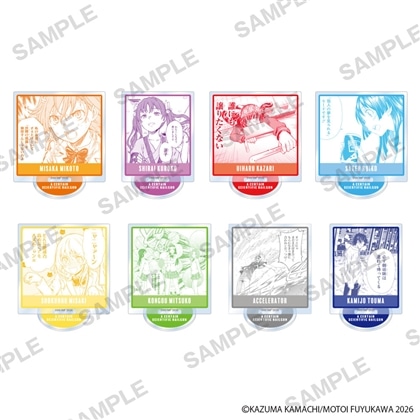 コミック「とある科学の超電磁砲」　トレーディングコマアクリルスタンド　box