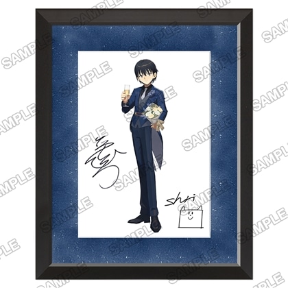 カドカワBOOKS10周年記念 複製サイン入りA5キャラファイングラフ『デスマーチからはじまる異世界狂想曲』サトゥー