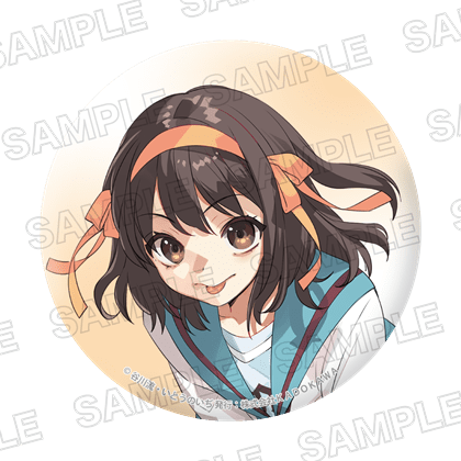 ライトノベル展2025 ホログラム缶バッジ　涼宮ハルヒの憂鬱