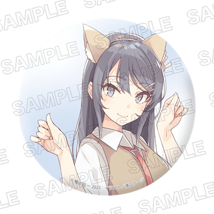 ライトノベル展2025 ホログラム缶バッジ　「青春ブタ野郎」シリーズ