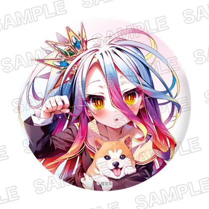 ライトノベル展2025 ホログラム缶バッジ　ノーゲーム・ノーライフ