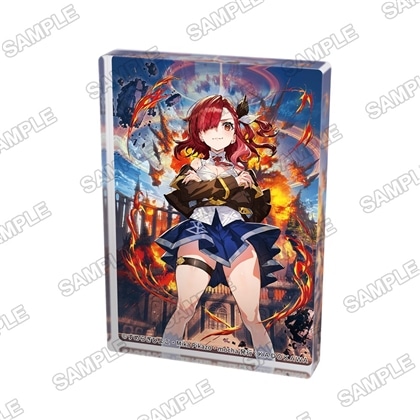 ライトノベル展2025 A7アクリルブロック 我が焔炎にひれ伏せ世界