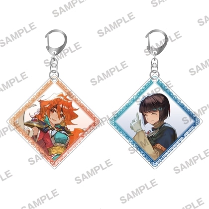 【KADOMIX】『スレイヤーズ』アクリルキーホルダー2個セット　リナ＆ゼロス lack Ver.