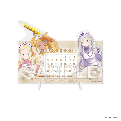 【会場先行】「Re:ゼロから始める異世界生活」万年カレンダー ナースメイドコス ver.