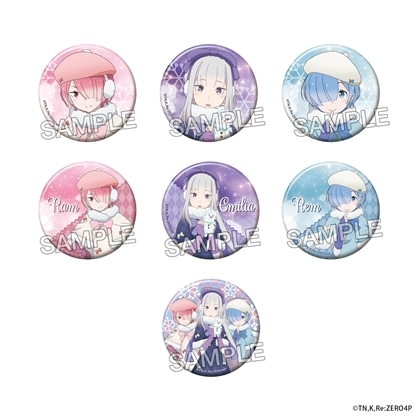 「Re:ゼロから始める異世界生活」トレーディングきらきら缶バッジ Winter Snow ver. BOX