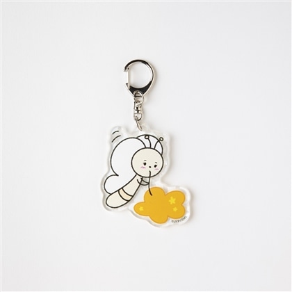 まっしろなちょうちょ　アクリルキーホルダーA