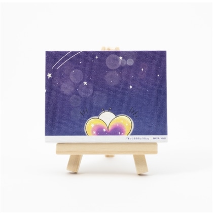 まっしろなちょうちょ　ミニチュアキャンバスB