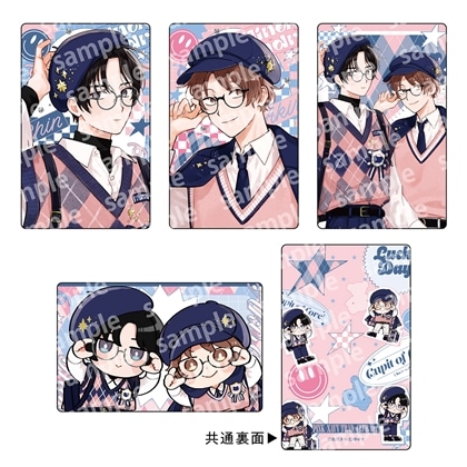 トレーディングカードセット　PINK/NAVY TRAD. CLUB ver.　みなと商事コインランドリー