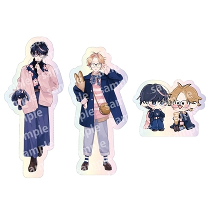 オーロラステッカーセット　PINK/NAVY TRAD. CLUB ver.　君には届かない。
