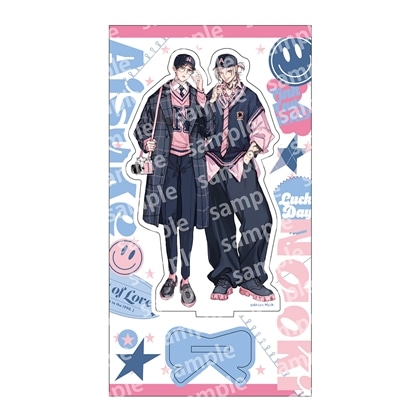 アクリルスタンド　PINK/NAVY TRAD. CLUB ver.　愛の刺青