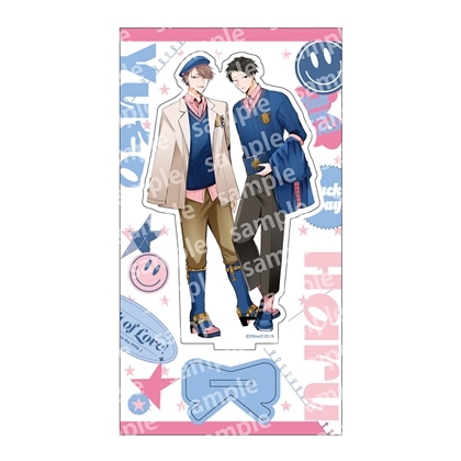 アクリルスタンド　PINK/NAVY TRAD. CLUB ver.　悠と晴