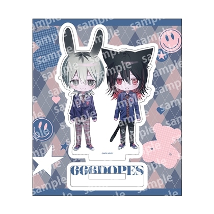 アクリルスタンド　デフォルメ　PINK/NAVY TRAD. CLUB ver.　666DOPES