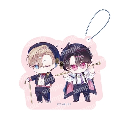 アクリルブロックチャーム　PINK/NAVY TRAD. CLUB ver.　エンドロールは地獄まで