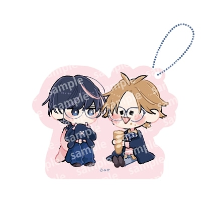 アクリルブロックチャーム　PINK/NAVY TRAD. CLUB ver.　君には届かない。