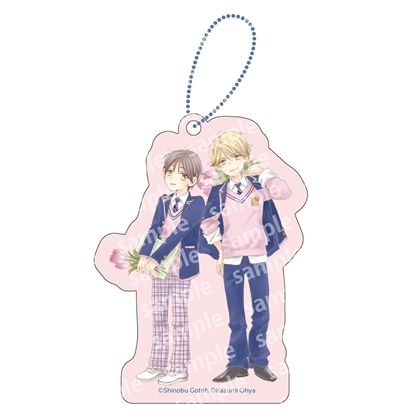 アクリルブロックチャーム　PINK/NAVY TRAD. CLUB ver.　タクミくんシリーズ