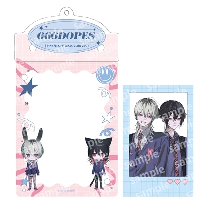 カードケースホルダー&フォト風カードセット　PINK/NAVY TRAD. CLUB ver.　666DOPES