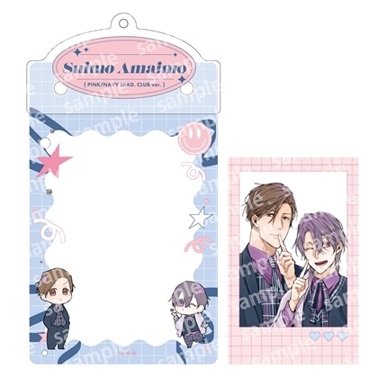 カードケースホルダー&フォト風カードセット　PINK/NAVY TRAD. CLUB ver.　好いも甘いも