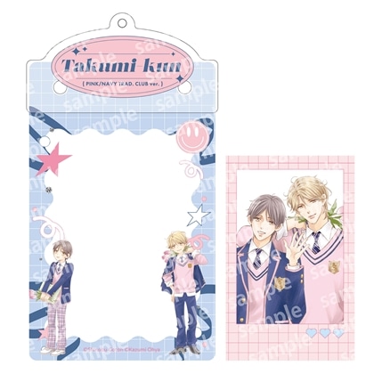 カードケースホルダー&フォト風カードセット　PINK/NAVY TRAD. CLUB ver.　タクミくんシリーズ