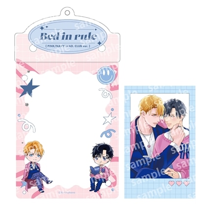 カードケースホルダー&フォト風カードセット　PINK/NAVY TRAD. CLUB ver.　ベッドイン・ルール