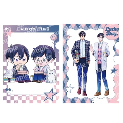 クリアファイルセット　PINK/NAVY TRAD. CLUB ver.　異世界の沙汰は社畜次第