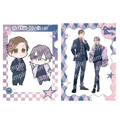 クリアファイルセット　PINK/NAVY TRAD. CLUB ver.　好いも甘いも