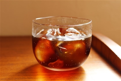 hibi hibi utsuwa "雨の日グラス" 手吹きグラス単品