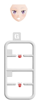 KADOKAWA PLASTIC MODEL SERIES 「Re:ゼロから始める異世界生活」 エミリア / エミリア DX ver. 表情パーツ 笑顔(口開け)