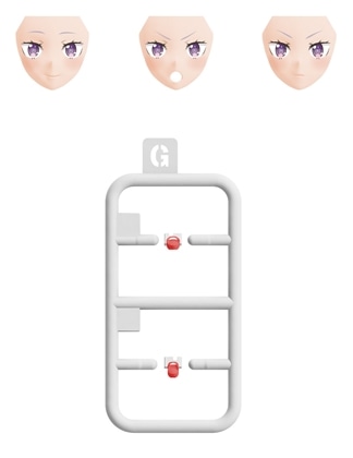 KADOKAWA PLASTIC MODEL SERIES 「Re:ゼロから始める異世界生活」 エミリア / エミリア DX ver. 表情パーツセット(通常)