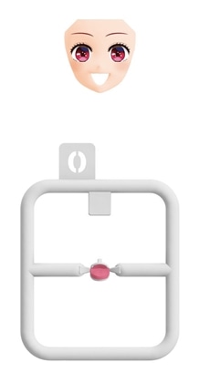 KADOKAWA PLASTIC MODEL SERIES 【推しの子】 有馬かな / 有馬かな DX ver. 表情パーツ 笑顔(口開け)