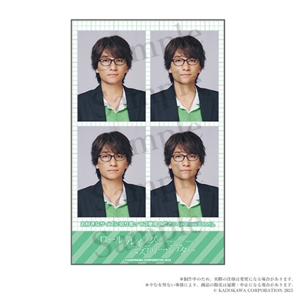 ロールプレイング・ミステリー・シアター　さくら舞い散る空／わたしの輝ける星　証明写真風ステッカー　竜崎佳樹（よしき）