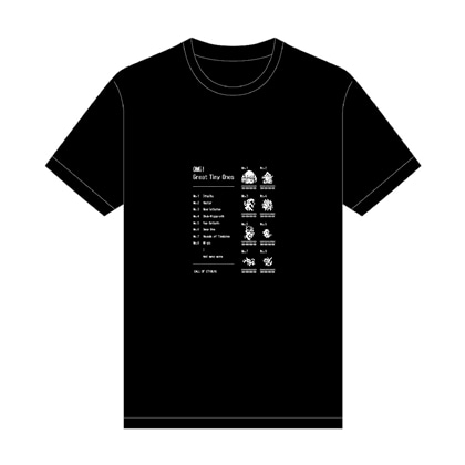 「ちいちゃきもの」Tシャツ　黒（Lサイズ）