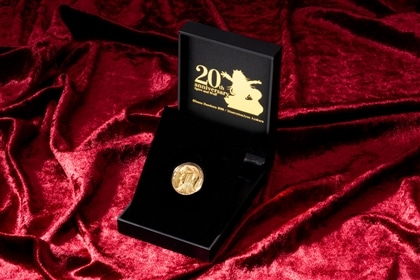 『狼と香辛料』原作20周年記念 賢狼ホロ金貨＆太陽金貨 記念コイン　シルバー９２５イエローゴールドコーティング【復刻版】