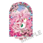 桜ミク×弘前さくらまつり2026 ステンドグラス風素材加工 アクリルスタンド Art by iXima