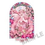 桜ミク×弘前さくらまつり2026 ステンドグラス風素材加工 アクリルスタンド Art by ちょけ