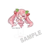 桜ミク×弘前さくらまつり2026 アクリルプロップ＆スタンド まんじ札 Art by 三つ海