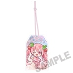 桜ミク×弘前さくらまつり2026 御守風アクリルさげ札 まんじ札 Art by 三つ海