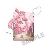 桜ミク×弘前さくらまつり2026 スライドアクリルキーホルダー Art by ちょけ