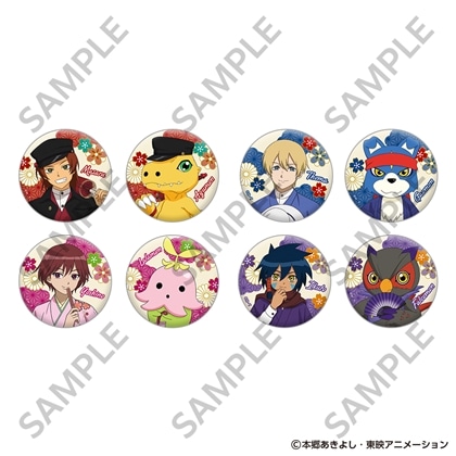デジモンセイバーズ キラキラ缶バッジ 和モダンVer. Pack