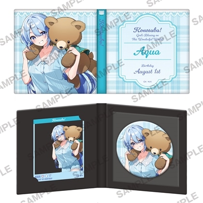 『この素晴らしい世界に祝福を！』誕生祭2026 描き下ろし缶バッジ＆アクリルカードセット アクア