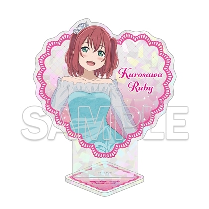 LoveLive! Days 2026年6月号 『ラブライブ！サンシャイン!!』ハート型ラメ入りアクリルスタンド Aqours　ルビィ