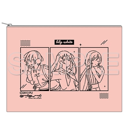 『ラブライブ！』お散歩は季節をまとって。 キャンバスポーチ　lily white