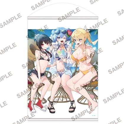 【会場先行】『この素晴らしい世界に祝福を！』描き下ろしB2タペストリー アクア＆めぐみん＆ダクネス
