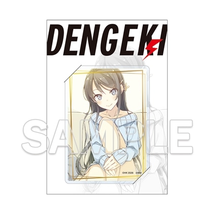 箔押しアクリルカード　『「青春ブタ野郎」シリーズ』桜島麻衣（私服）
